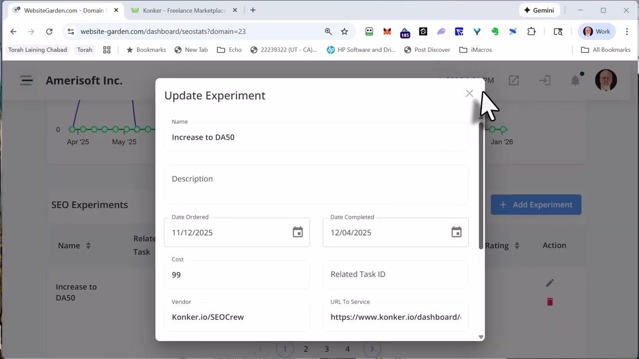 Help/Training - SEO Experiments