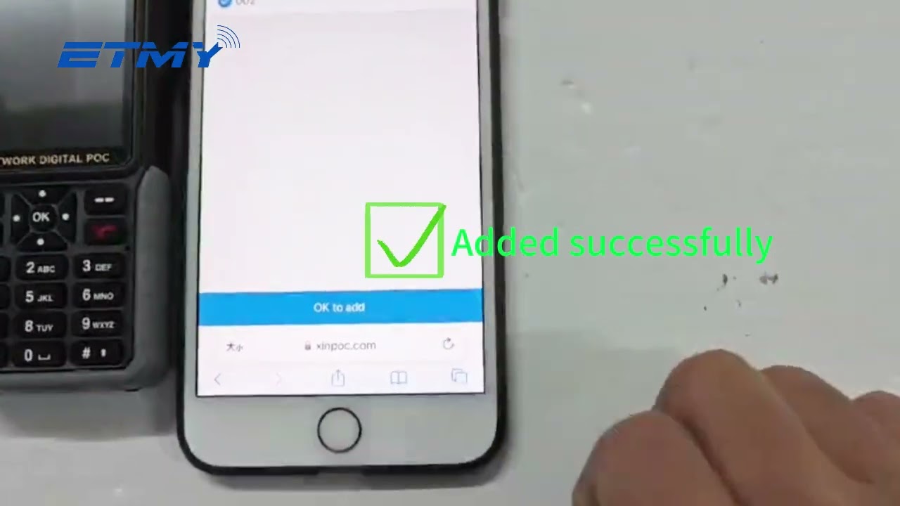 How to create a group for your ET-C28 POC radio using your mobile phone？