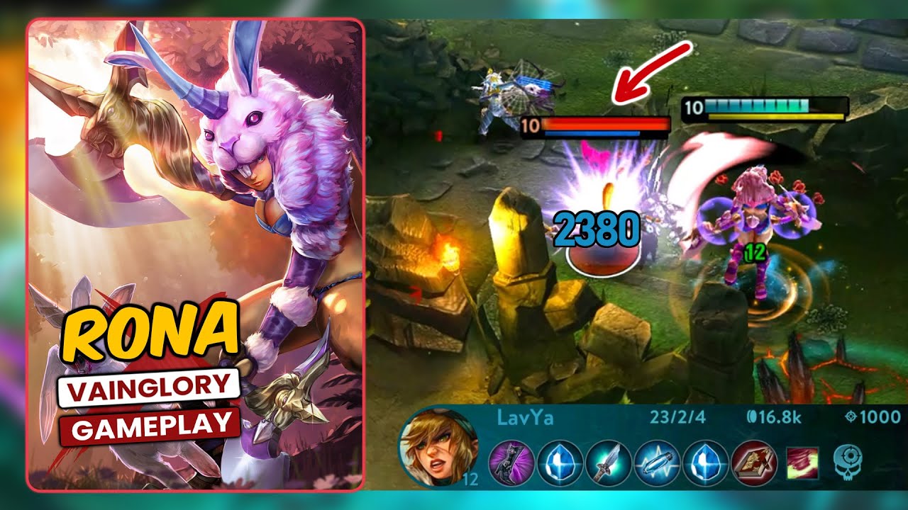 Vainglory: CP Rona vs Kestrel Koshka Adagio 23/2/4 (Nightmare)