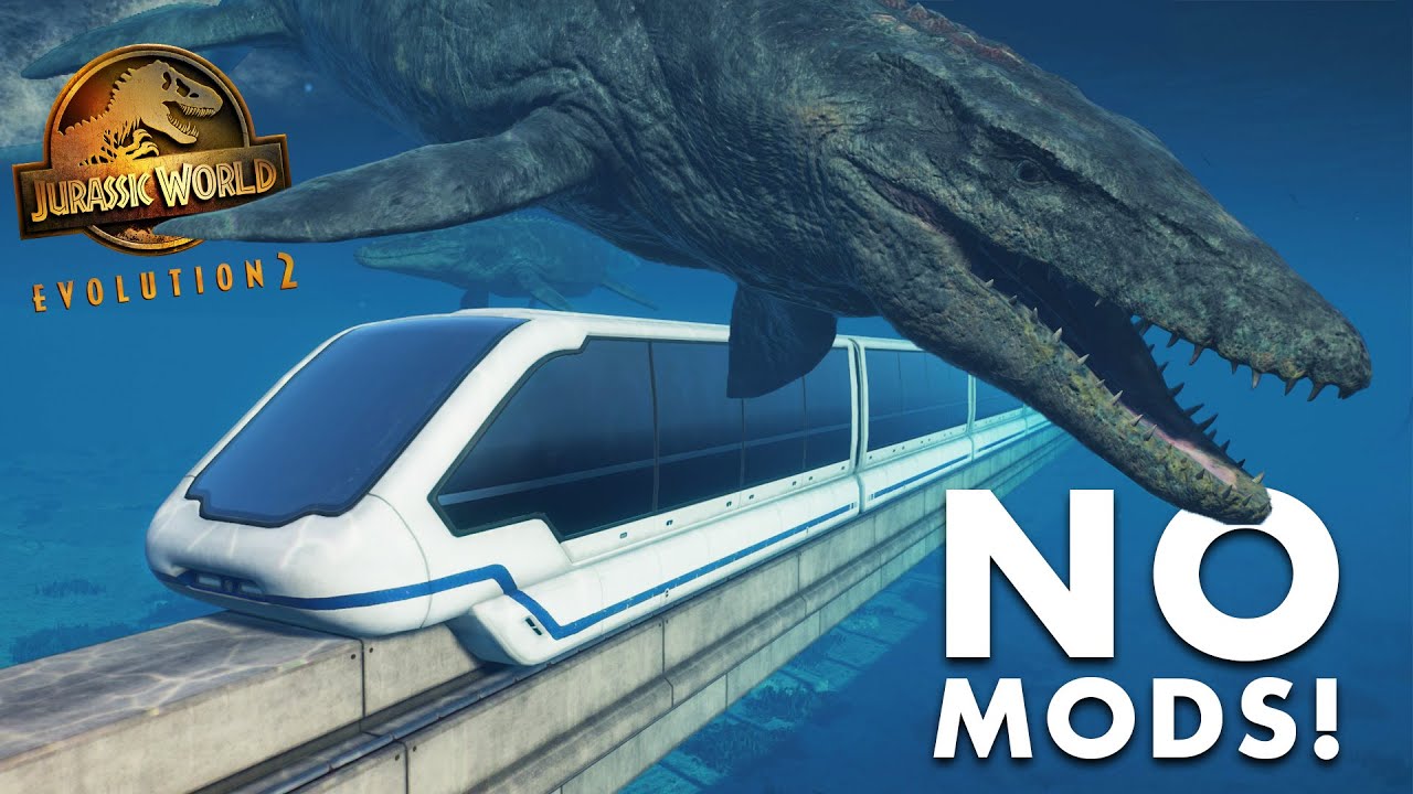MONORAIL IN THE LAGOON! NO MODS! | Jurassic World Evolution 2 Tips