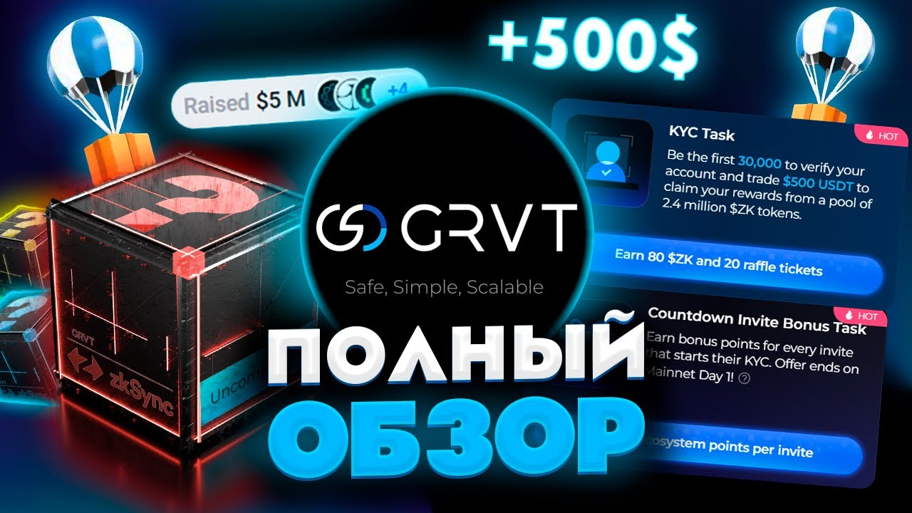 САМЫЙ НЕДООЦЕНЁННЫЙ РЕТРОДРОП? ПОЛНЫЙ ОБЗОР НА GRVT! КАК ЗАРАБОТАТЬ НА GRVT?