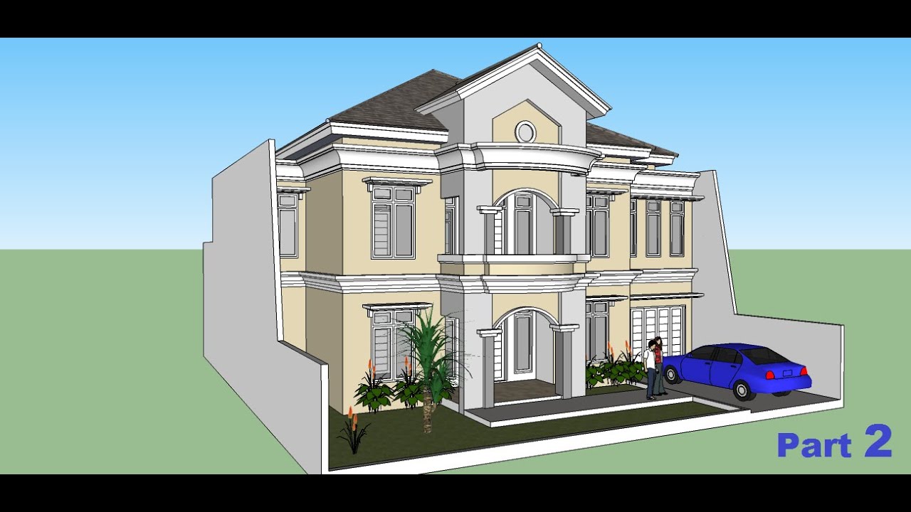 Sketchup Tutorial House Building Part 2