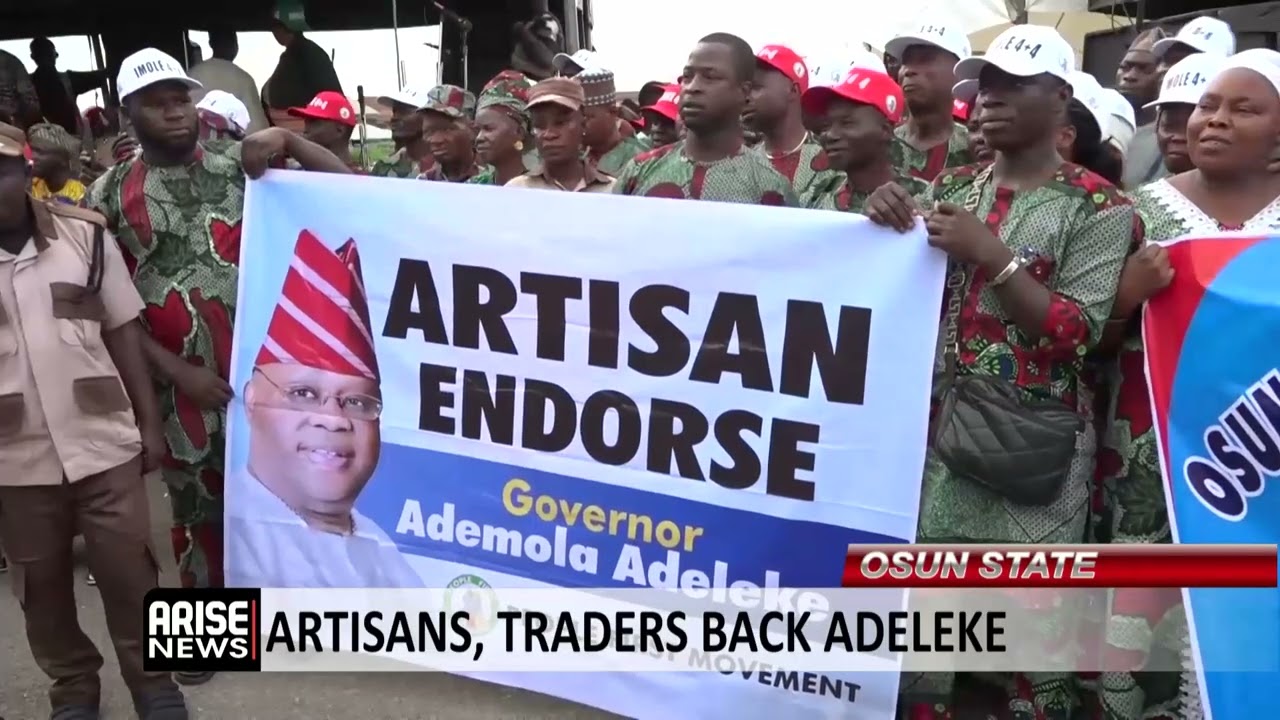 OSUN STATE: ARTISANS, TRADERS BACK ADELEKE