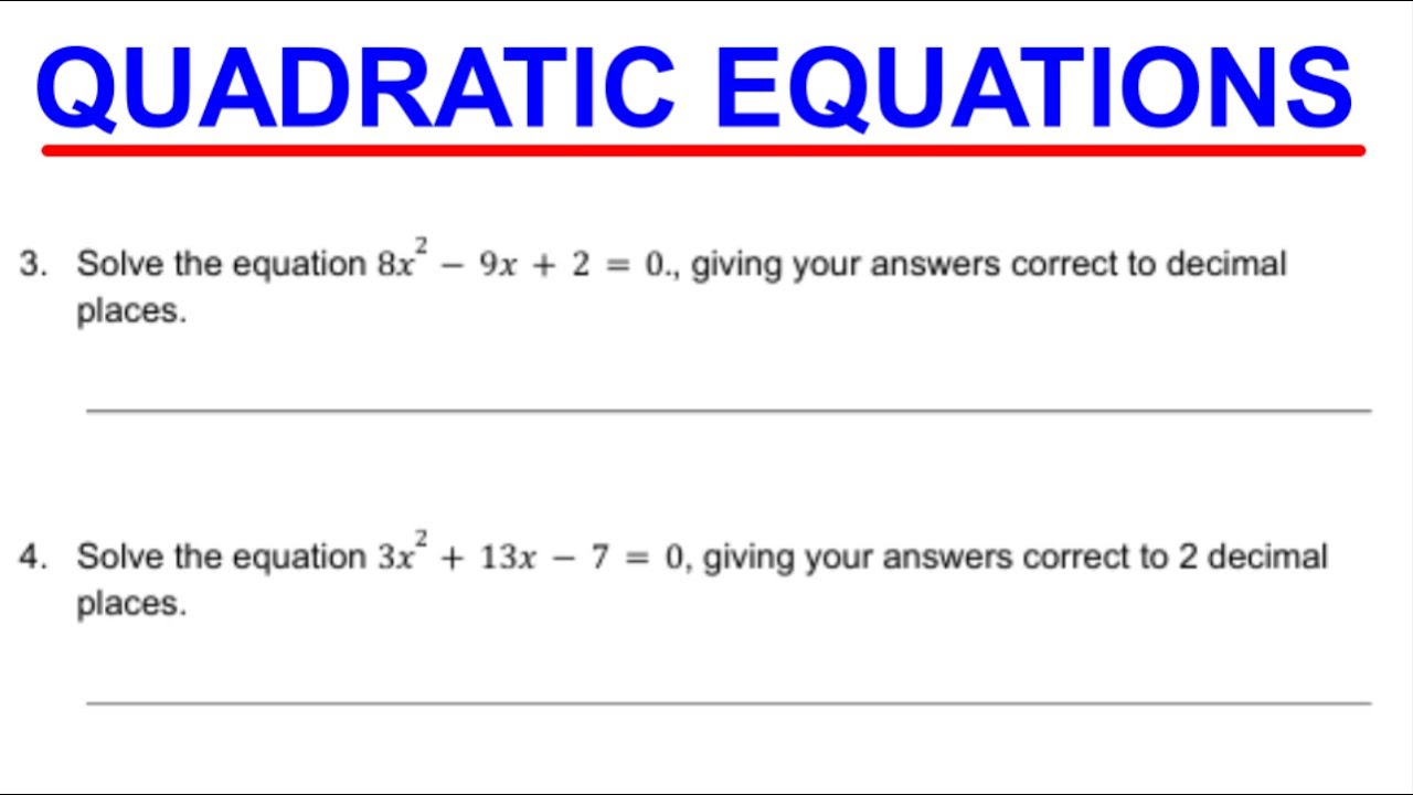 Quadratic Equations Made Easy | Factorization & Formula Method Explained