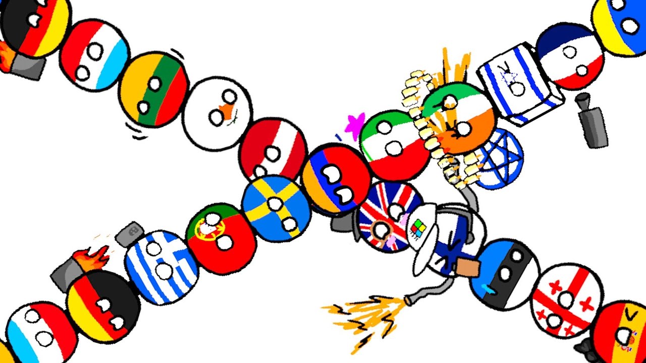 Крах цивилизации... (Countryballs)