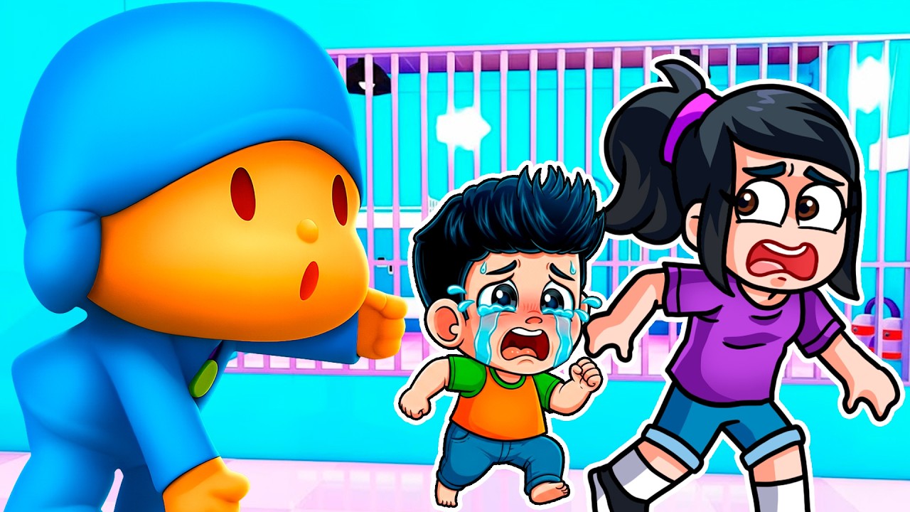 Escapa de la PRISIÓN de POCOYO en Roblox con JONDRESITO | Roblox momentos divertidos | ADRI SF