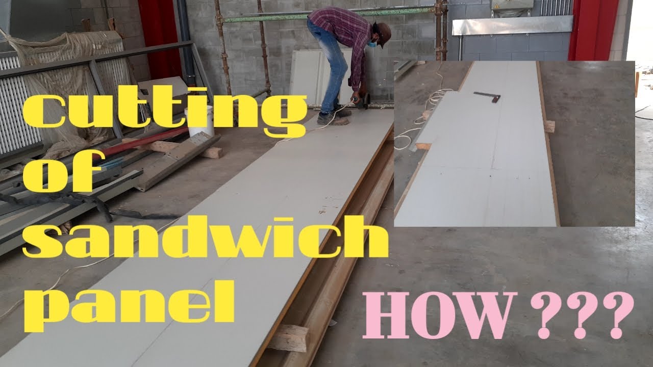 How to cut sandwich panel using hand grinder.gerphi hardot official