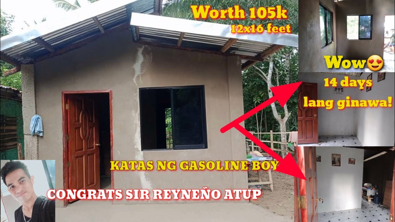105K PESOS|14days lang ginawa!|12X16 FT| DREAM HOUSE OF GASOLINE BOY SIR REYNEÑO ATUP OF BOHOL PHILS
