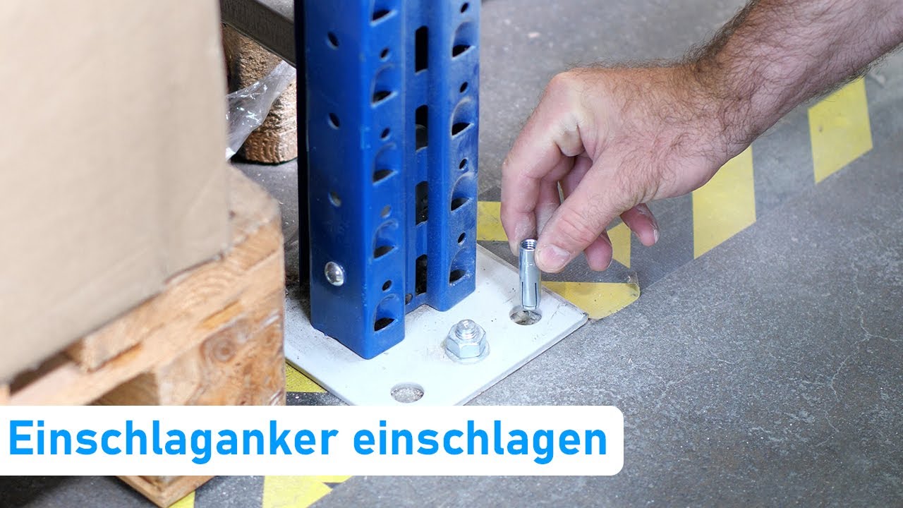 Einschlaganker einschlagen | Einschlaganker Stahl verzinkt und Edelstahl A4 | fenster-hammer.de