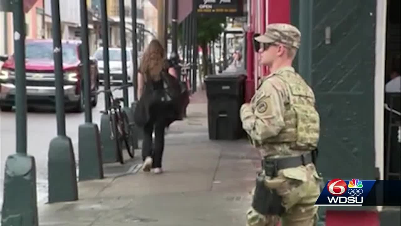 Protesters rally against federal troops in New Orleans