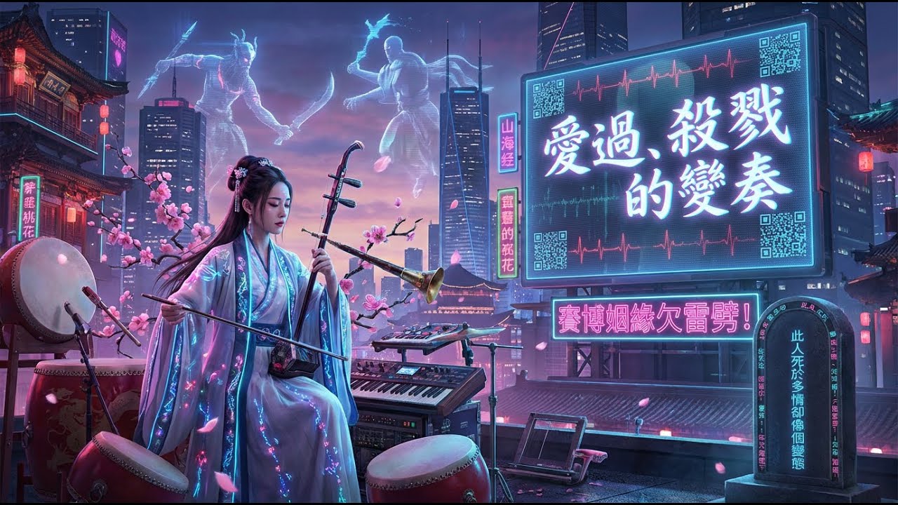 嗩呐一吹，渣男下跪！🧨《愛過、殺戮的變奏》賽博國風硬核捉姦曲 😈本姑娘反手就是一個大數據照妖鏡！🪞💃 國風搖滾蹦迪神曲