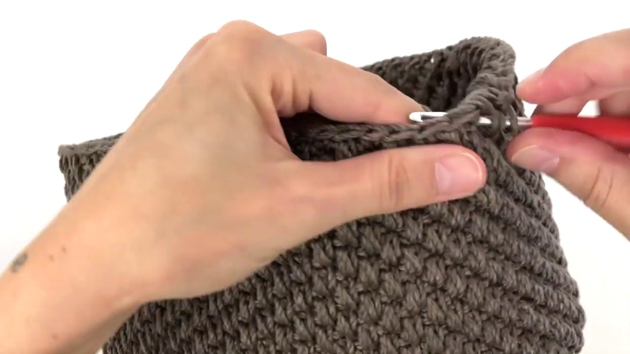 TUTORIAL PUNTI UNCINETTO - PUNTO CANESTRO ALLUNGATO DOPPIO