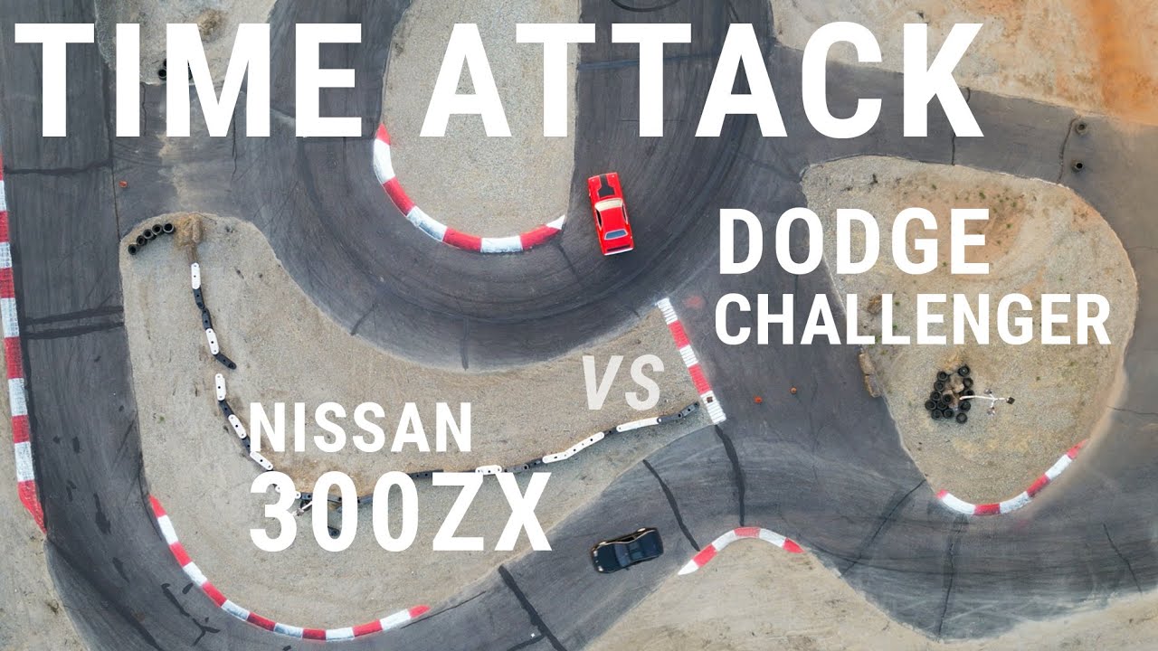 Time Attack Racing my Nissan 300ZX vs '70 Dodge Challenger Hemi