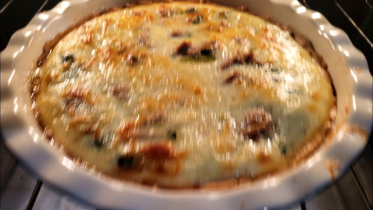 Full recipe: flaky tuna & spinach quiche