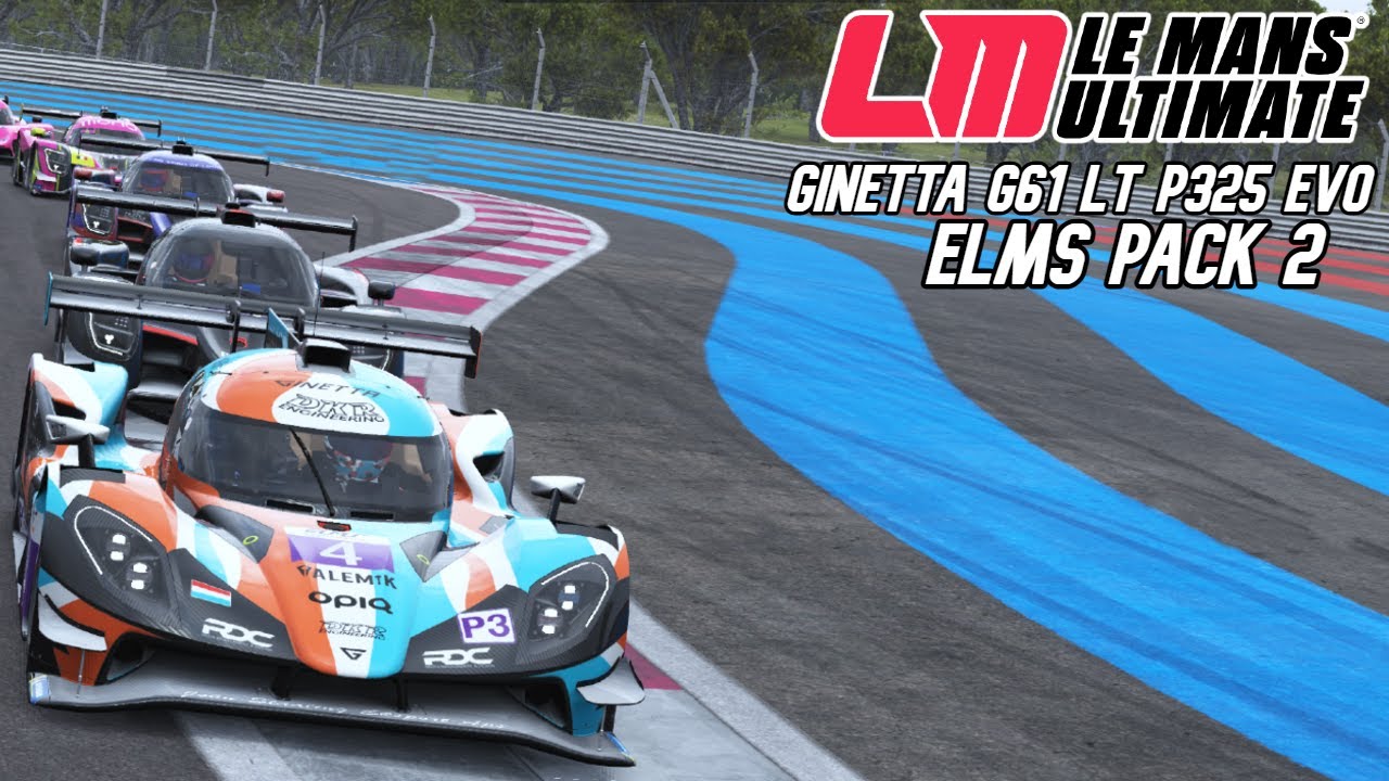 Le Mans Ultimate: Ginetta G61 LT P325 Evo at Paul Ricard [ELMS Pack 2]