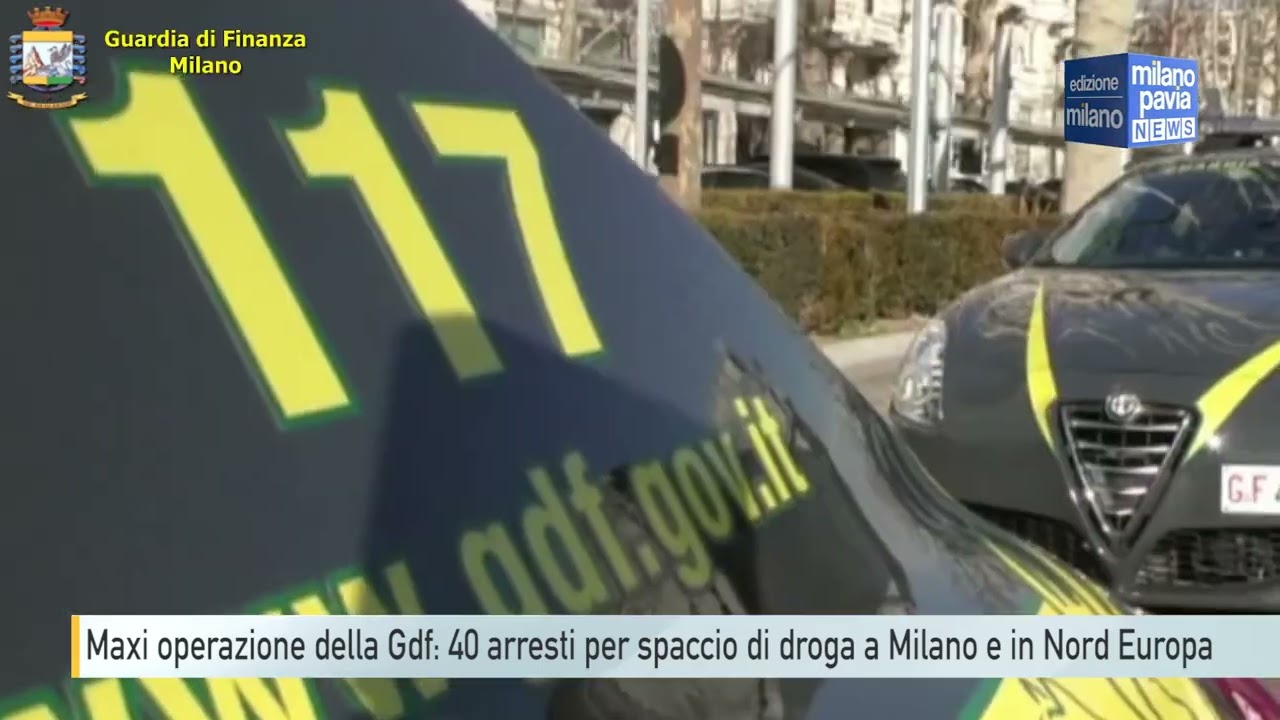 Maxi operazione della Gdf: 40 arresti per spaccio di droga a Milano e in Nord Europa
