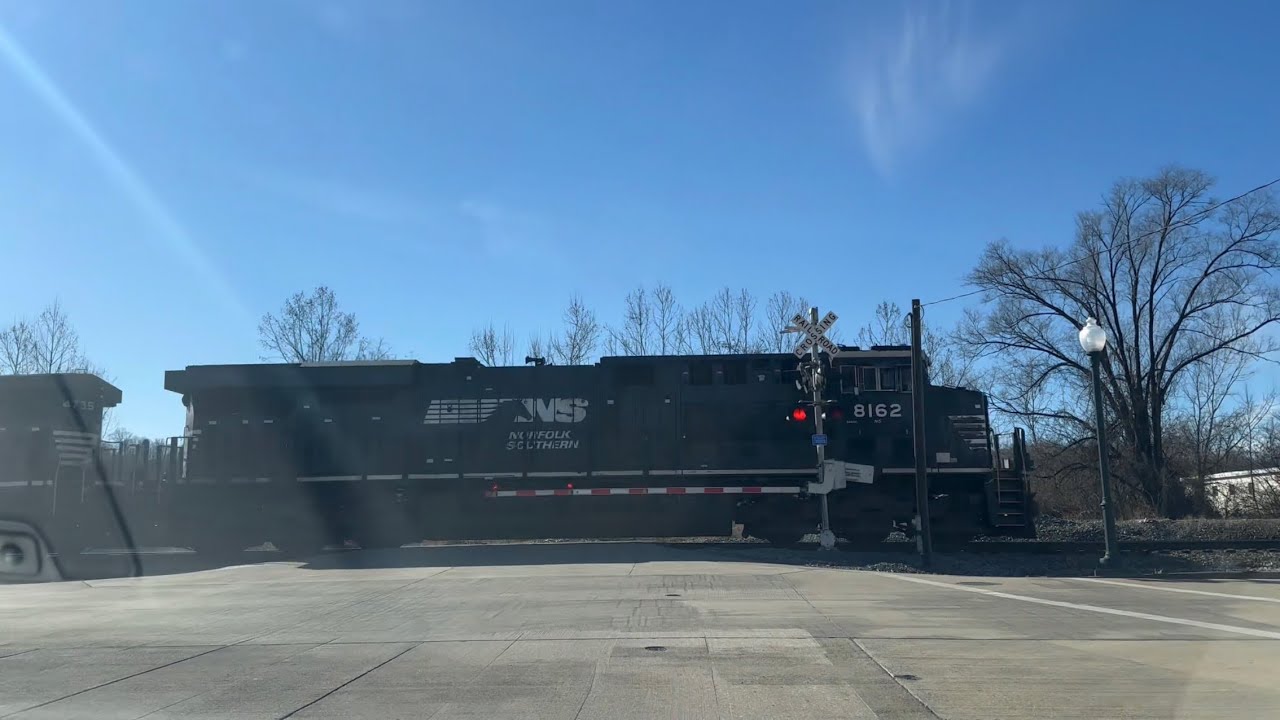 NS intermodal train passes through.