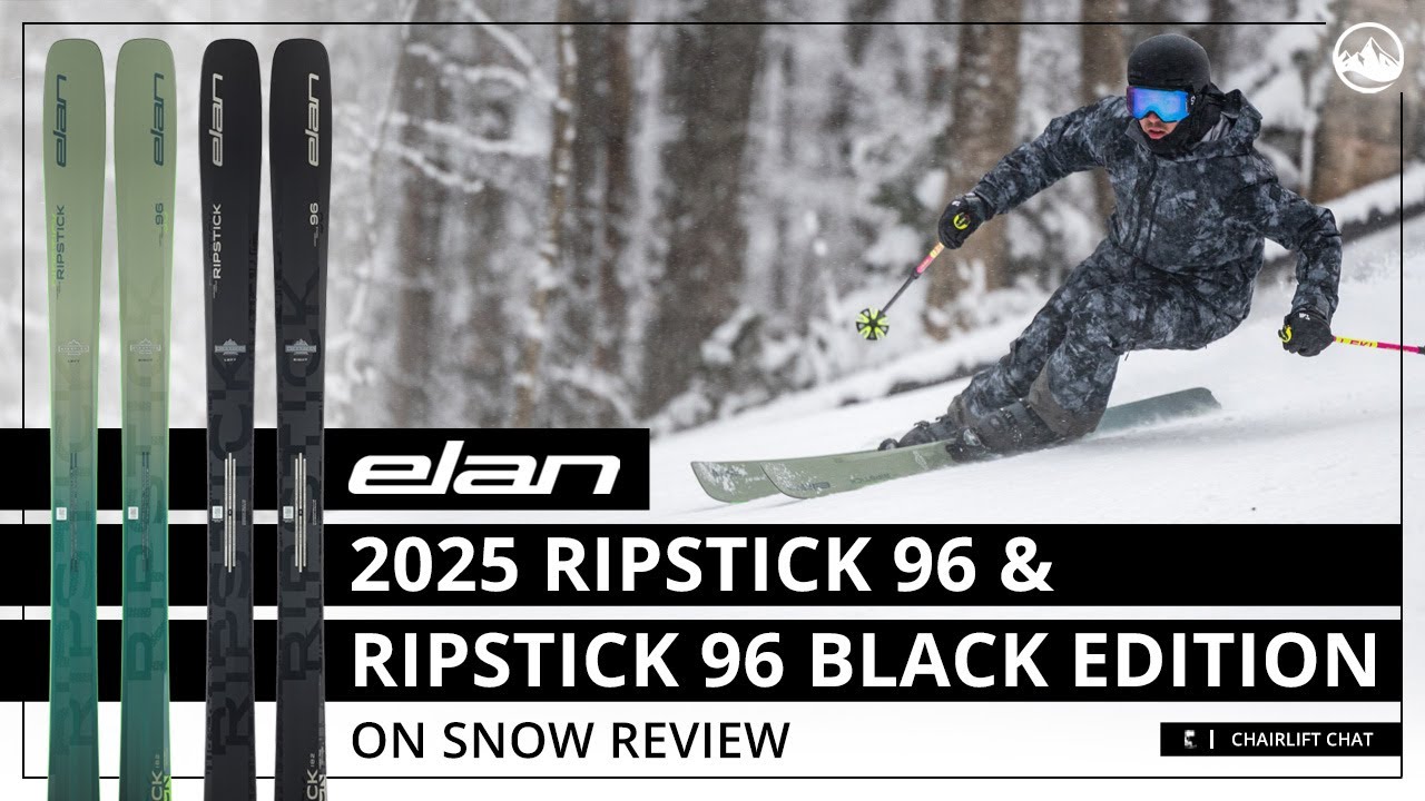 2025 Elan Ripstick 96 and Ripstick 96 Black Edition On Snow Ski Review with SkiEssentials.com