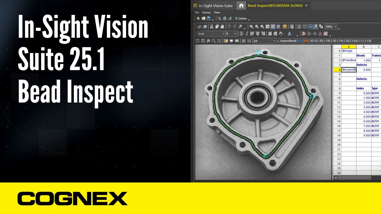 In-Sight Vision Suite 25.1 Bead Inspect | Cognex Support