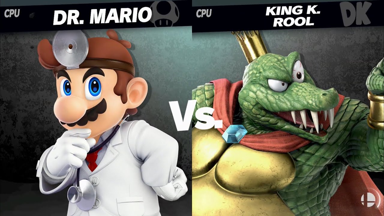 Super Smash Bros. Ultimate - Dr Mario vs King K Rool