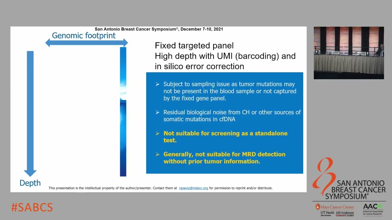 SABCS 2021: Challenges in early detection - screening and MRD