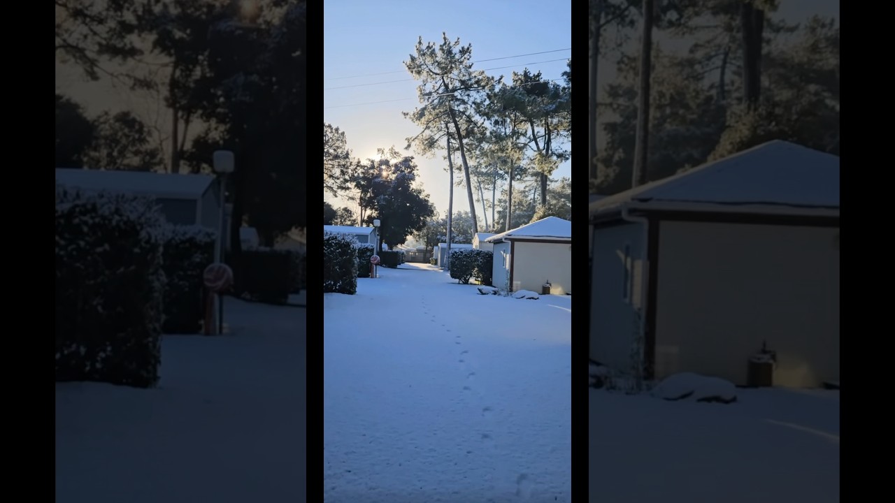 Le california sous la neige ❄️☃️ un dépaysement total à Saint Jean de Monts !