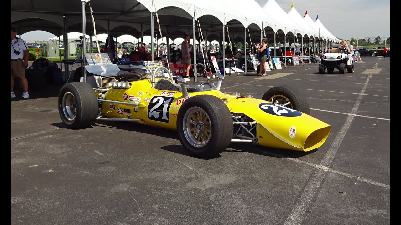 1967 Indy Racecar Vollstedt Ford Bryant Cooling # 21 & Start Up! On My Car Story with Lou Costabile