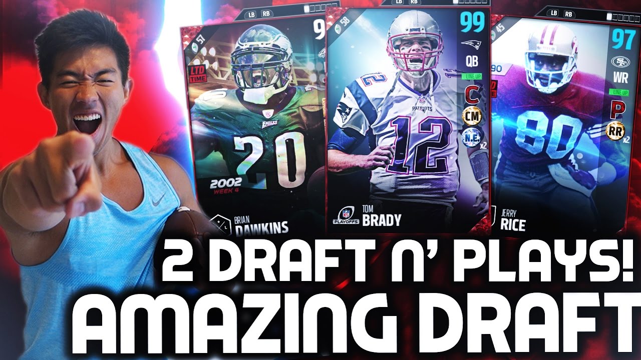 ONE OF MY BEST DRAFTS! 2 DRAFT N' PLAYS! MADDEN 17 DRAFT CHAMPIONS
