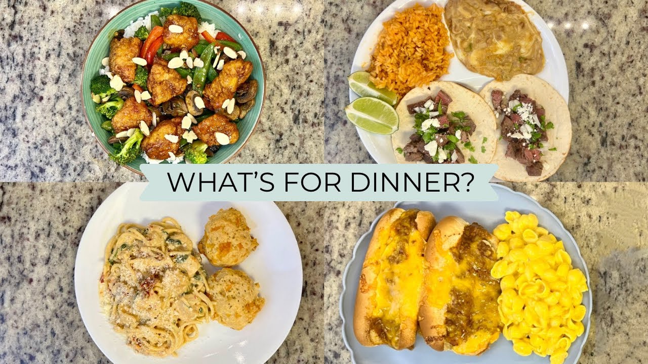 WHAT’S FOR DINNER? | EASY & BUDGET FRIENDLY | REALISTIC WEEKNIGHT MEALS | DINNER INSPIRATION