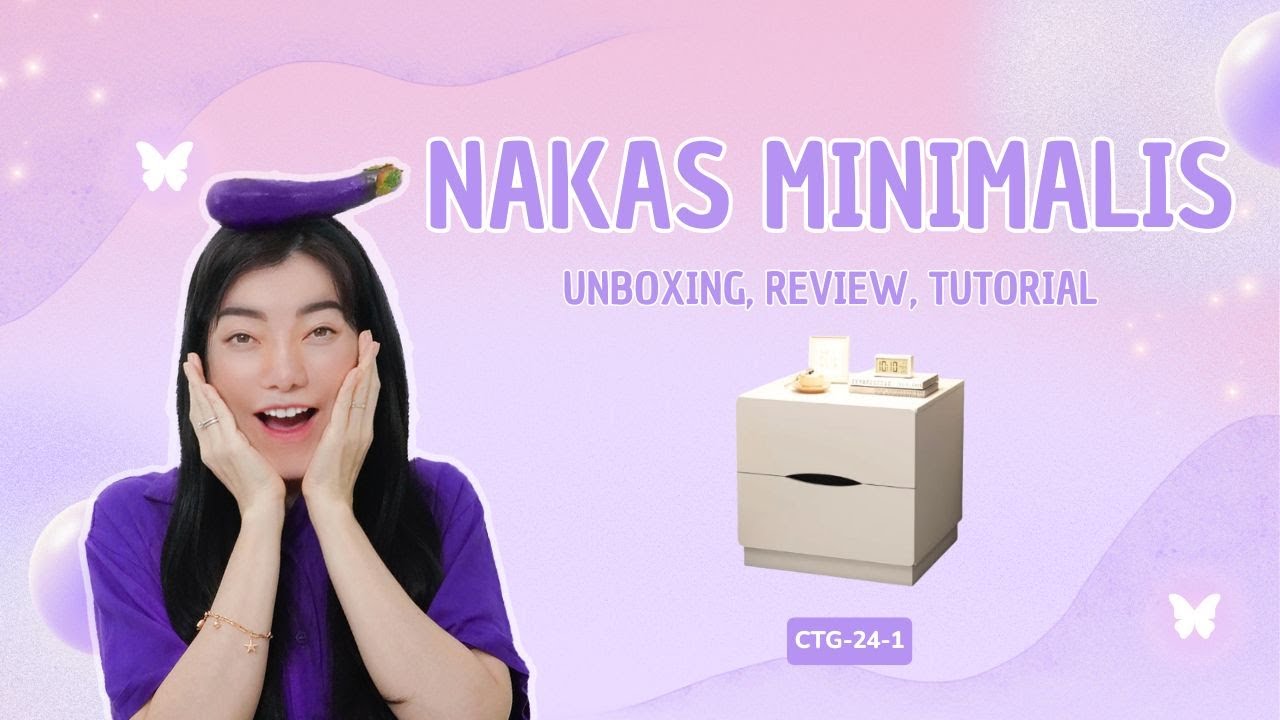 UNBOXING & CARA PASANG NAKAS LACI MEJA SAMPING KASUR🥰( CTG-24-1 )! LINK PRODUK ADA DI DESKRIPSI YA 💕