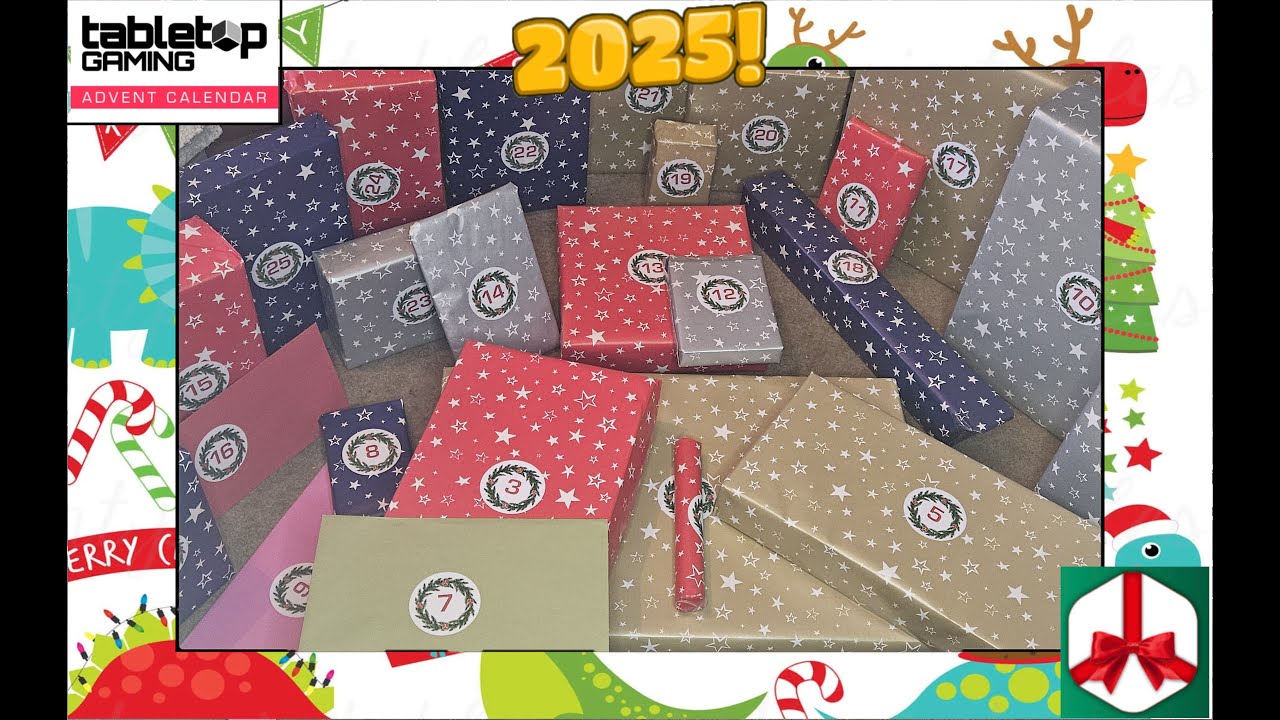 Tabletop Gaming Magazine Advent Calendar 2025 Unboxing Preview