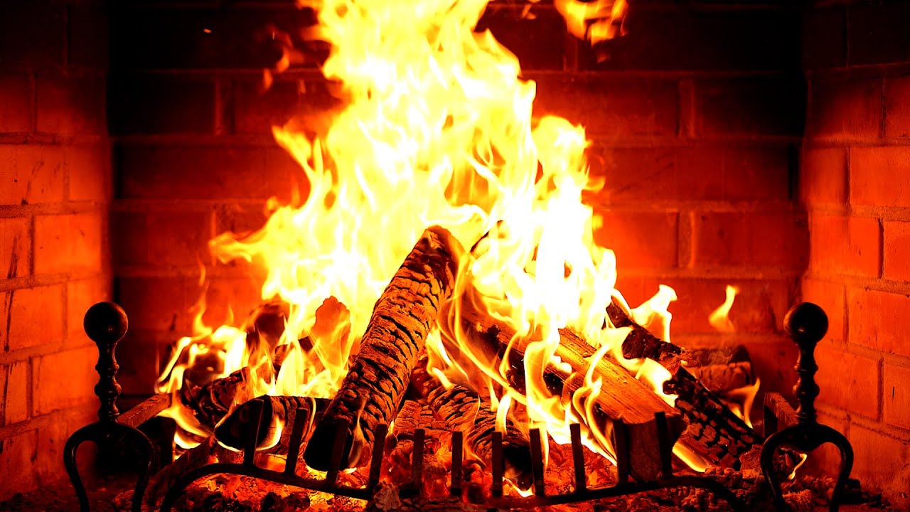🔥 Fireplace 4K UHD! Fireplace with Crackling Fire Sounds. Fireplace Ambience