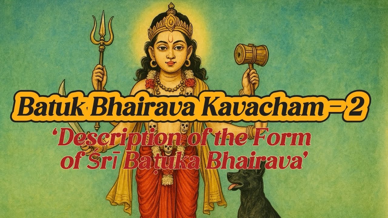 Batuk Bhairav Kavacham 2 | Description of the Form of Śrī Baṭuka Bhairava #batukbhairav #bhairav