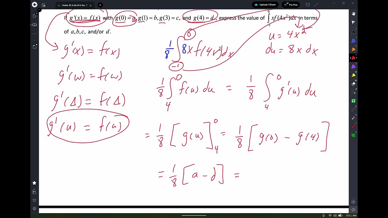 C Notes 35 More Substitution Long Division Complete the Square