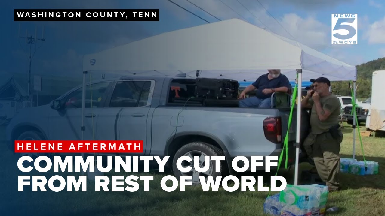 Radio communication being used to talk to the isolated Little Germany community