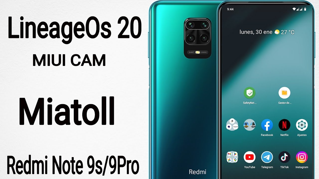 LineageOs 20 Android 13 #miatoll 2023 Redmi Note 9s/9pro- Poco M2 pro