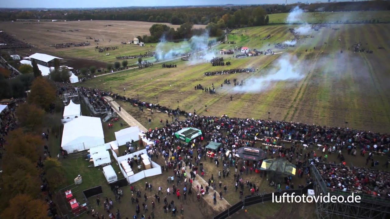 200 Jahre Völkerschlacht in Leipzig/ Markleeberg - Luftaufnahmen HD 2013