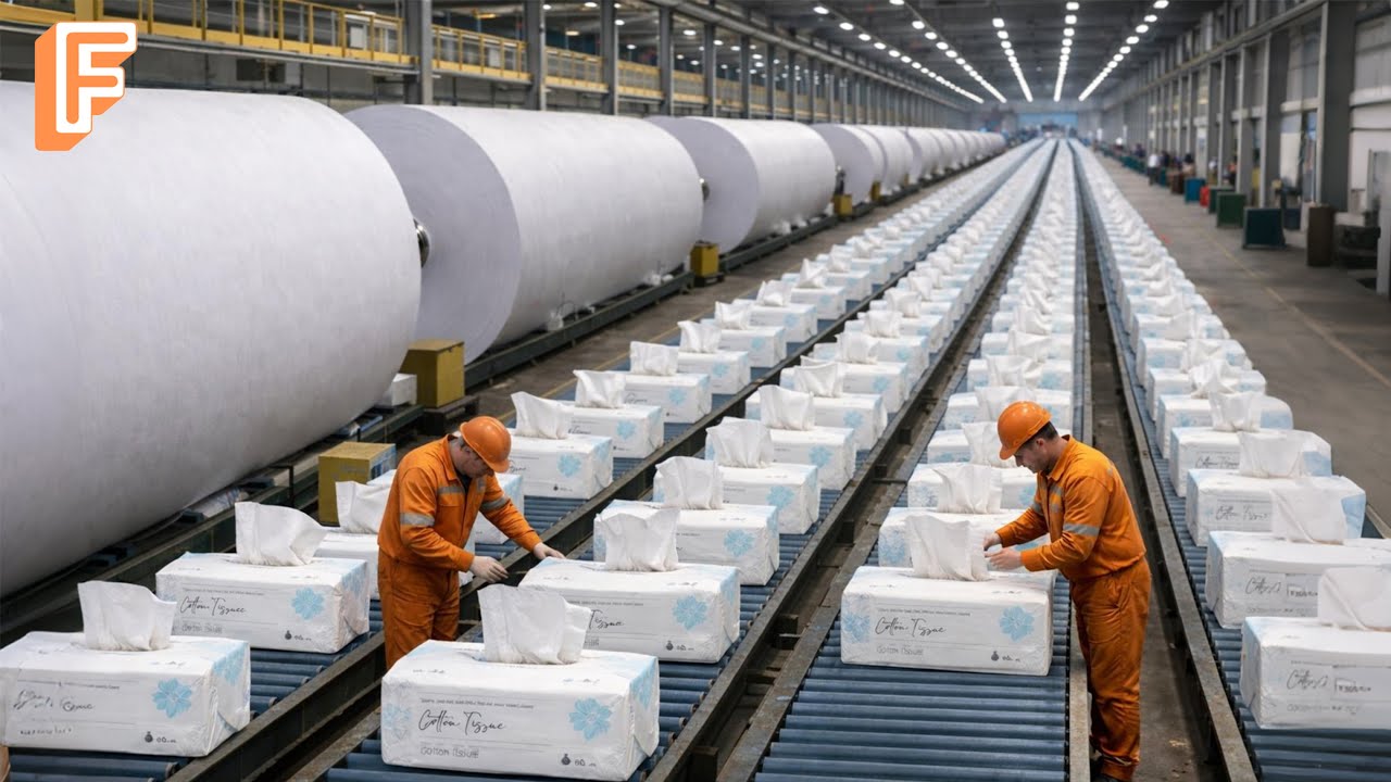 How Billions of Tissue Papers Are Made Inside Massive Production Line