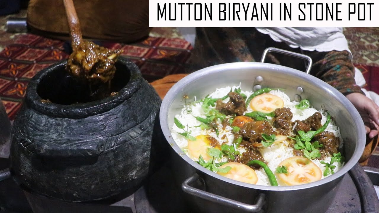 MUTTON BIRYANI IN 300 YEARS OLD STONE POT