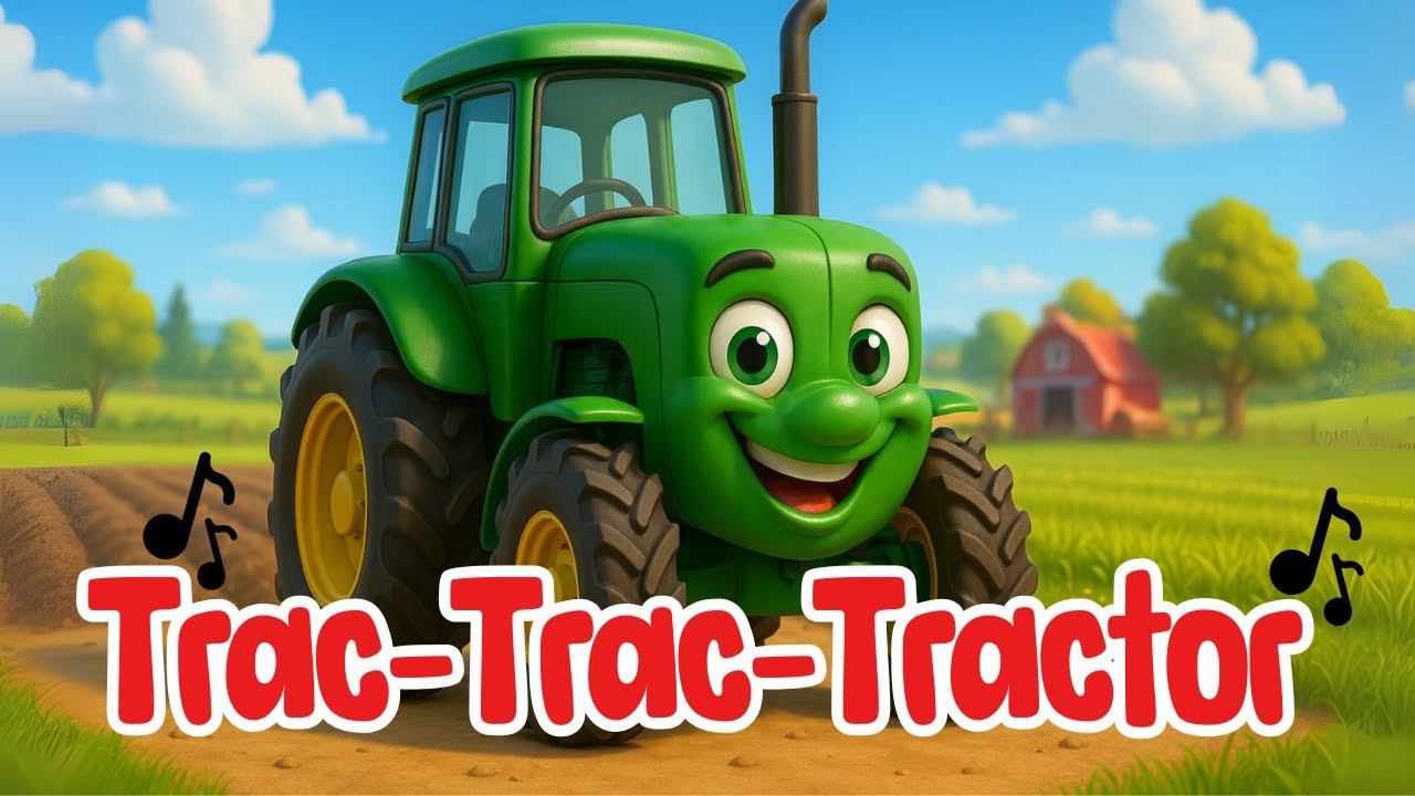 🚜 Tractor Liedje voor Kinderen | Trac-Trac-Tractor 🎶 | Kinderliedje Boerderij Nederlands