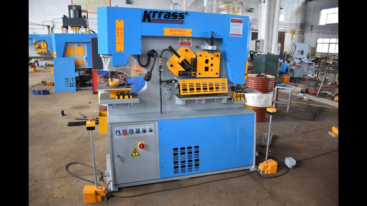 Q35Y-20 combined punching and shearing bending drilling hydraulic iron worker from krrass