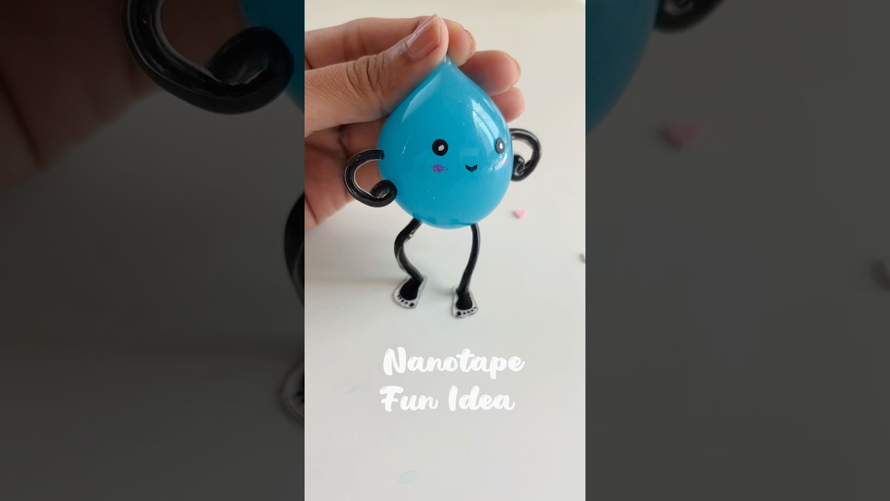 Nano Tape Fun idea #NanotapeCrafts #NanoTapeFun #CuteCrafts #DIYCrafts #KawaiiCrafts #SquishyCrafts