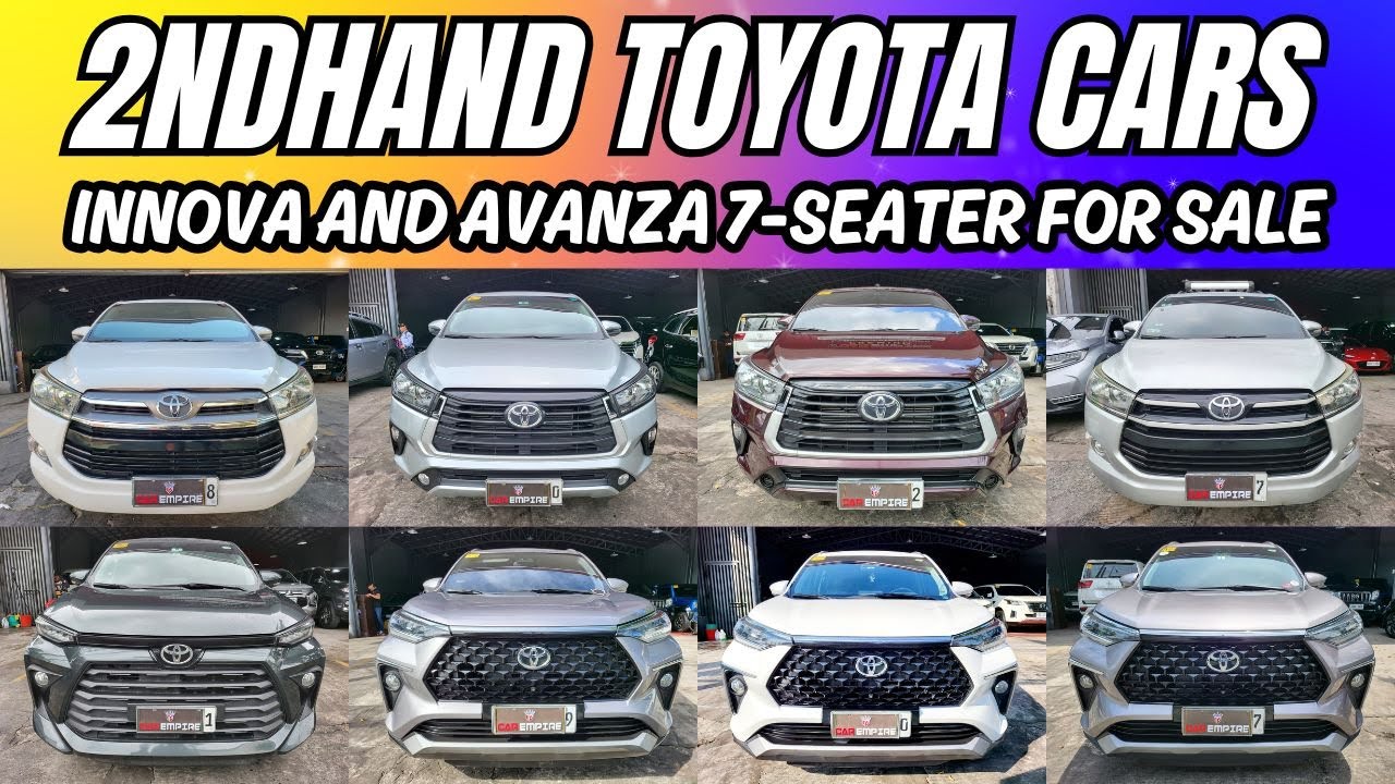 Preowned Toyota Innova and Toyota Avanza For Sale | Segunda Manong Sasakyan MPV 7-seater