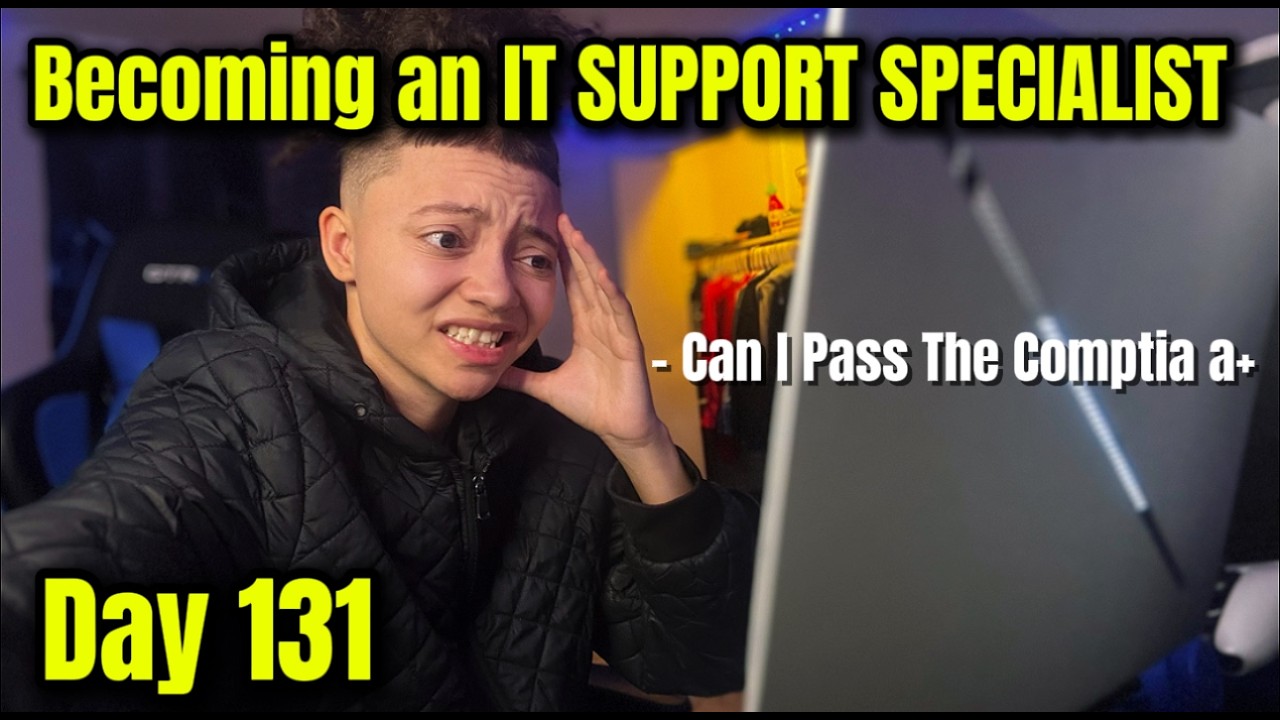 Becoming an IT Specialist – Day 131 | CompTIA A+ Studying & Real Troubleshooting