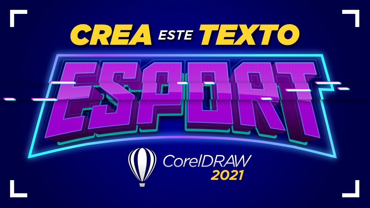 🚀 Crear TEXTO Y TIPOGRAFIA Artística Efecto E-SPORTS en CORELDRAW 2022