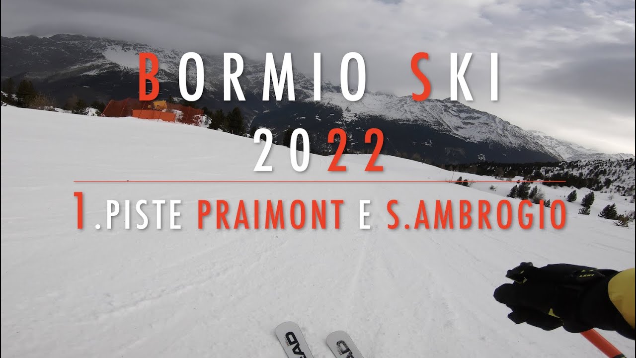 4K 🔴 Bormio Ski 🔴 Day 4 🔴 1. Piste Praimont e S.Ambrogio (rosse) x2 🔴 11.2.2022