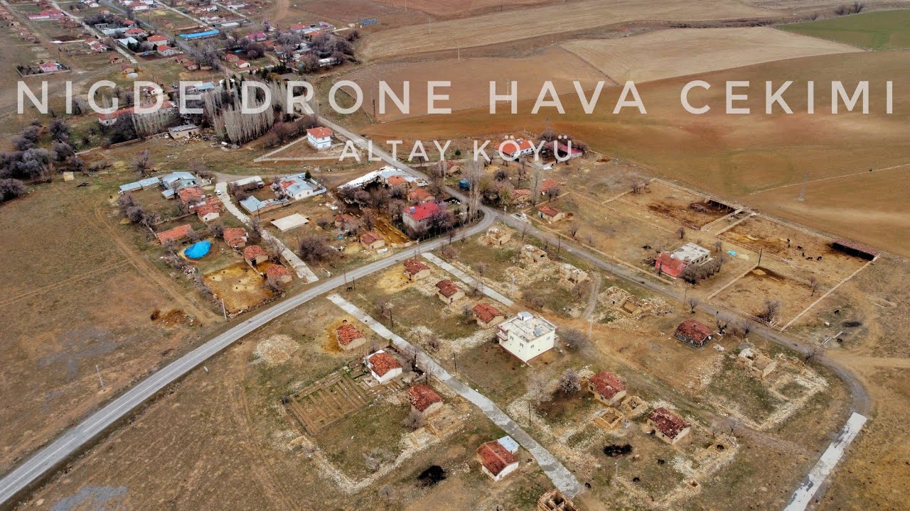 NİĞDE, ULUKIŞLA, ALTAY (KAZAK) KÖYÜ  Dji Mavic Mini 2.7K [ NİĞDE DRONE HAVA ÇEKİMİ ]
