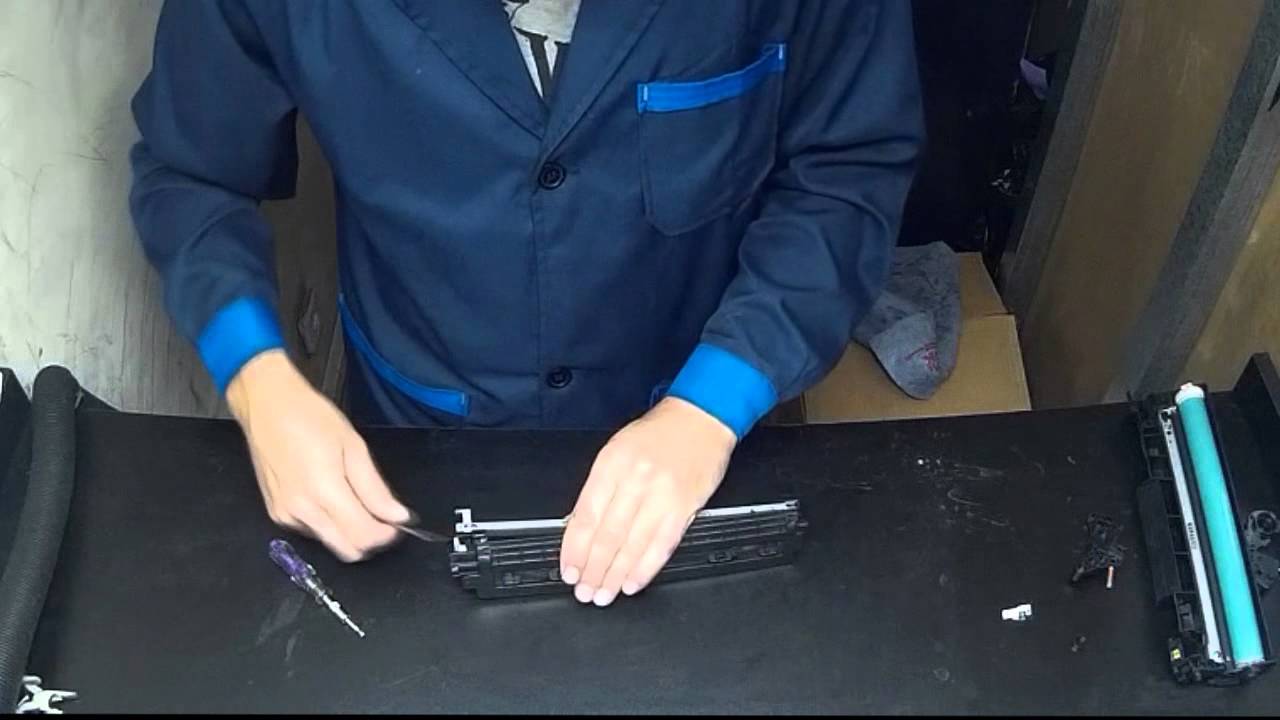 как заправить картридж hp283, 285