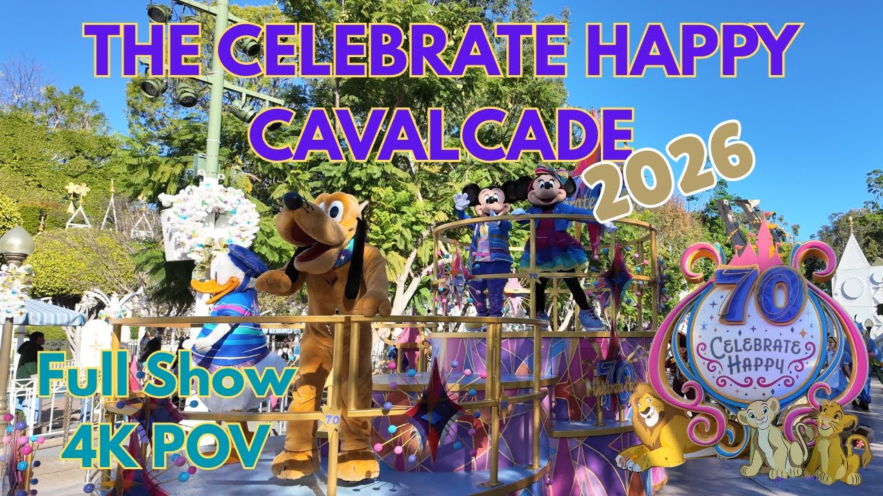Celebrate Happy Disneyland 2026 | 4K POV Cavalcade – Disneyland 70th Anniversary