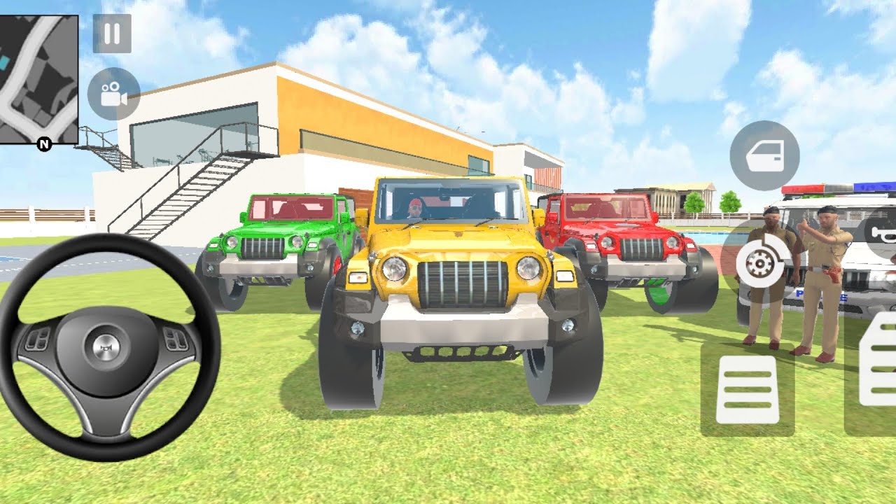 🤡Ultimate Vehicle Collection in Indian Theft Auto Simulator 😍💥 Franklin 3 thar car modified ❤️